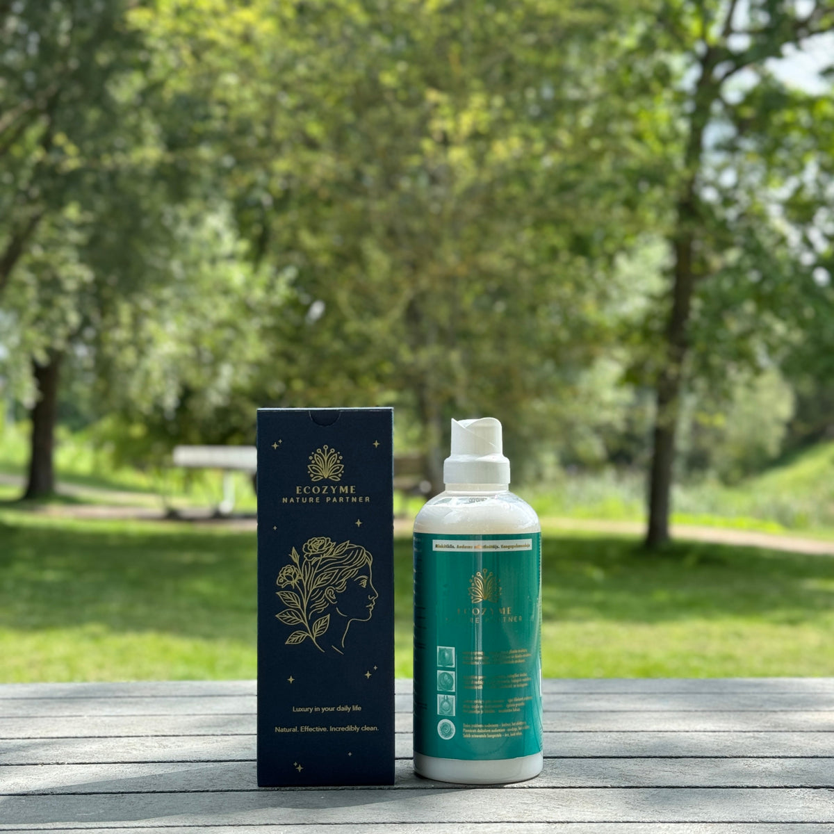 Ecozyme Fabric Softener 1000 ml — a natural, dye-free formula suitable for everyday use
