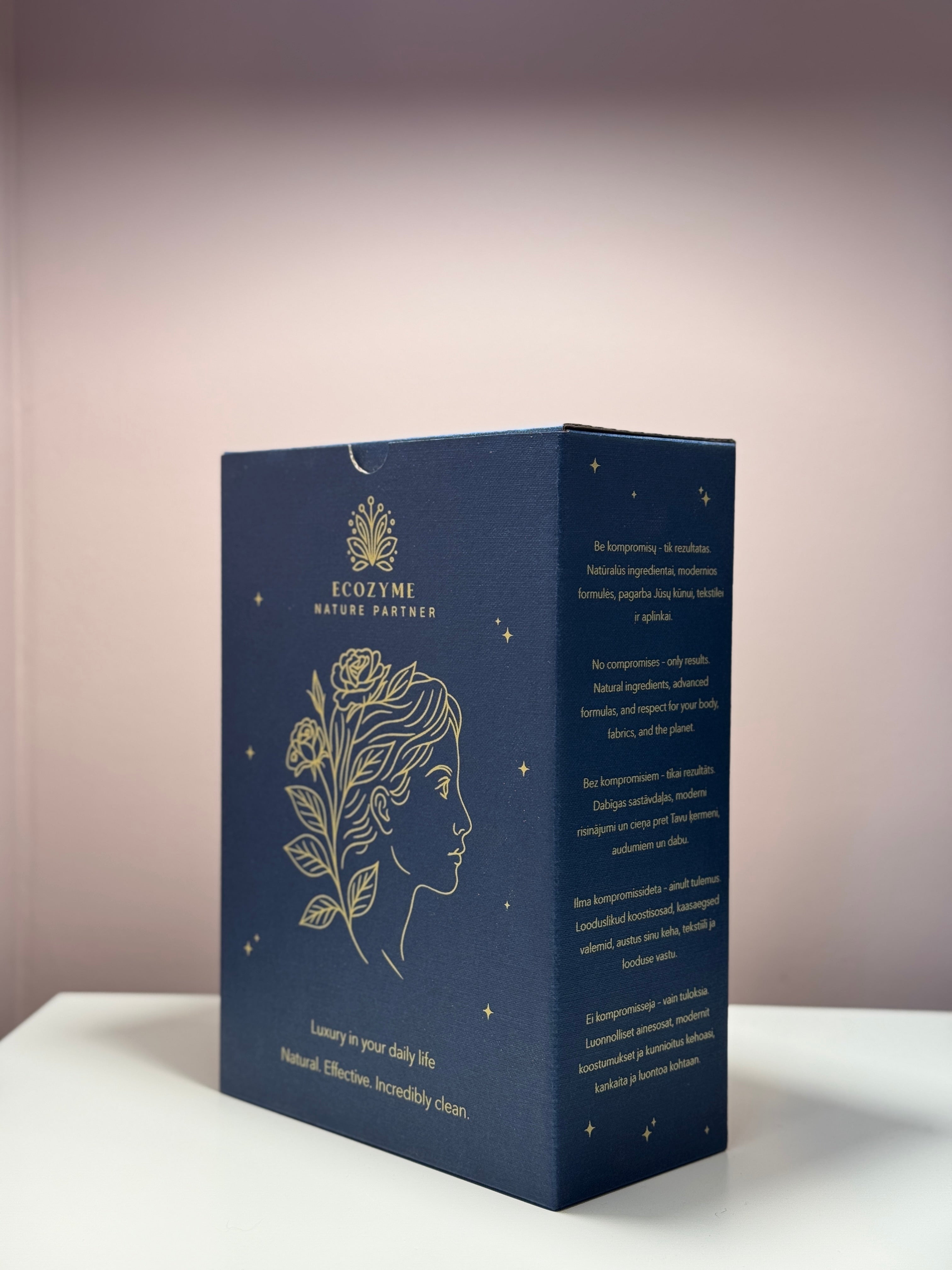 Double box for detergent and fabric softener